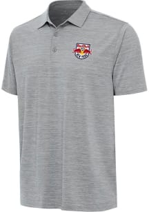 Antigua New York Red Bulls Mens Grey Layout Short Sleeve Polo