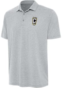 Antigua Columbus Crew Mens Grey Scheme Short Sleeve Polo
