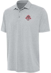 Antigua Toronto FC Mens Grey Scheme Short Sleeve Polo