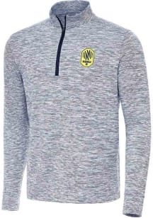 Antigua Nashville SC Mens Navy Blue Cause Long Sleeve Qtr Zip Pullover