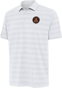 Antigua Atlanta United FC Mens White Tunnel Short Sleeve Polo