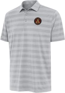 Antigua Atlanta United FC Mens Grey Tunnel Short Sleeve Polo