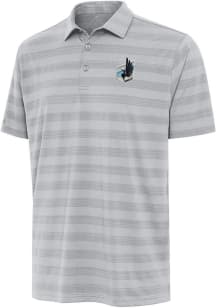 Antigua Minnesota United FC Mens Grey Tunnel Short Sleeve Polo