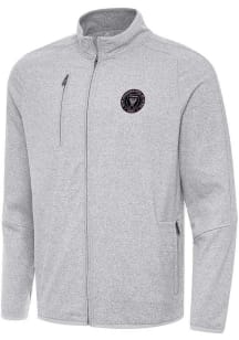 Antigua Inter Miami CF Mens Grey Hold Up Light Weight Jacket
