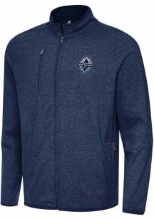 Antigua Vancouver Whitecaps FC Mens Navy Blue Hold Up Light Weight Jacket