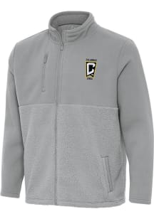Antigua Columbus Crew Mens Grey Daily Fused Medium Weight Jacket