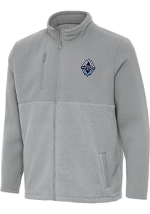 Antigua Vancouver Whitecaps FC Mens Grey Daily Fused Medium Weight Jacket