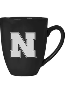 Nebraska Cornhuskers Laser Etched Bistro Ceramic Mug - Black