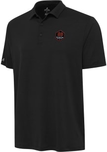 Antigua Houston Dynamo Mens Black Reprocess Recycled Short Sleeve Polo