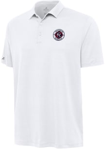 Antigua New England Revolution Mens White Reprocess Recycled Short Sleeve Polo