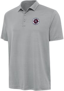 Antigua New England Revolution Mens Grey Reprocess Recycled Short Sleeve Polo
