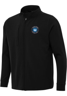 Antigua Charlotte FC Mens Black Regard Light Weight Jacket