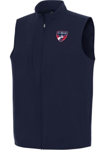 Antigua FC Dallas Mens Navy Blue Regard Sleeveless Jacket