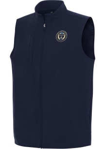 Antigua Philadelphia Union Mens Navy Blue Regard Sleeveless Jacket