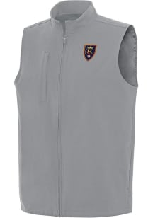 Antigua Real Salt Lake Mens Grey Regard Sleeveless Jacket