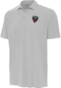 Antigua DC United Mens Grey Twine Short Sleeve Polo