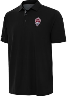 Antigua Colorado Rapids Mens Black Era Short Sleeve Polo