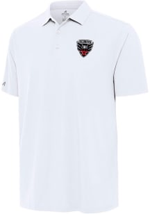 Antigua DC United Mens White Era Short Sleeve Polo