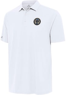Antigua Philadelphia Union Mens White Era Short Sleeve Polo
