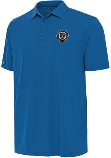 Antigua Philadelphia Union Mens Blue Era Short Sleeve Polo