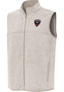 Antigua DC United Mens Oatmeal Fortune Sleeveless Jacket