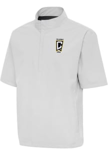 Antigua Columbus Crew Mens Grey Brisk Short Sleeve Jacket