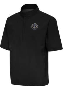 Antigua Philadelphia Union Mens Black Brisk Short Sleeve Jacket