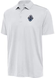 Antigua Vancouver Whitecaps FC Mens White Ellipse Short Sleeve Polo