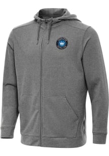 Antigua Charlotte FC Mens Black Effortless Light Weight Jacket