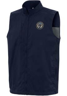 Antigua Philadelphia Union Mens Navy Blue Brisk Sleeveless Jacket