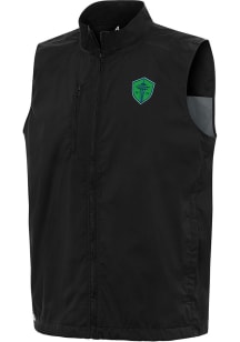 Antigua Seattle Sounders FC Mens Black Brisk Sleeveless Jacket