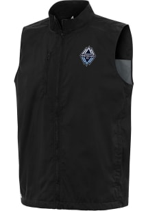Antigua Vancouver Whitecaps FC Mens Black Brisk Sleeveless Jacket