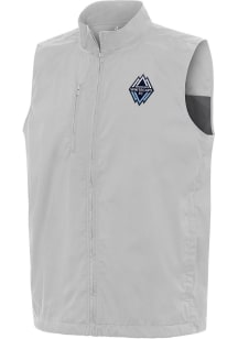 Antigua Vancouver Whitecaps FC Mens Grey Brisk Sleeveless Jacket