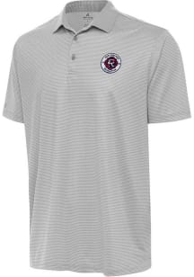 Antigua New England Revolution Mens White Rings Short Sleeve Polo