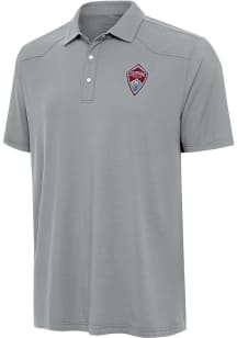 Antigua Colorado Rapids Mens Grey Western Short Sleeve Polo