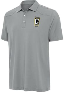 Antigua Columbus Crew Mens Grey Western Short Sleeve Polo