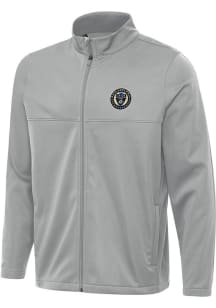 Antigua Philadelphia Union Mens Grey Links 2 Light Weight Jacket