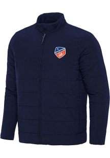 Antigua FC Cincinnati Mens Navy Blue Swelter Filled Jacket