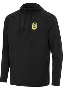 Antigua Nashville SC Mens Black Spikes Long Sleeve Qtr Zip Pullover