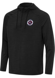 Antigua New England Revolution Mens Black Spikes Long Sleeve Qtr Zip Pullover