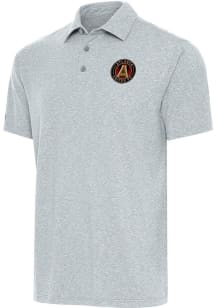 Antigua Atlanta United FC Grey Par 3 Big and Tall Polo