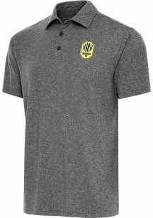 Antigua Nashville SC Black Par 3 Big and Tall Polo