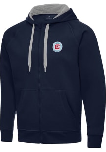 Antigua Chicago Fire Mens Navy Blue Victory Big and Tall Light Weight Jacket