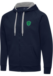 Antigua Seattle Sounders FC Mens Navy Blue Victory Big and Tall Light Weight Jacket