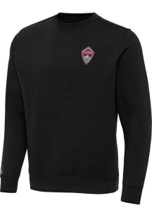 Antigua Colorado Rapids Mens Black Victory Big and Tall Crew Sweatshirt