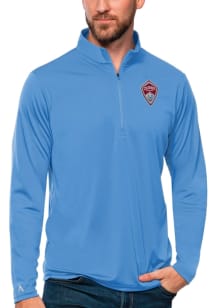 Antigua Colorado Rapids Mens Blue Tribute Long Sleeve Qtr Zip Pullover