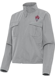 Antigua Colorado Rapids Womens Grey Even Par Light Weight Jacket