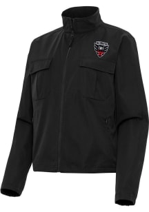 Antigua DC United Womens Black Even Par Light Weight Jacket