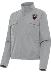 Antigua DC United Womens Grey Even Par Light Weight Jacket