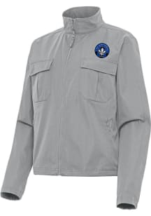 Antigua Montreal Impact Womens Grey Even Par Light Weight Jacket